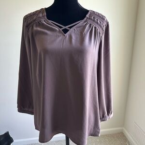 Women’s Maurice’s Dusk Purple 3/4 Sleeve Blouse